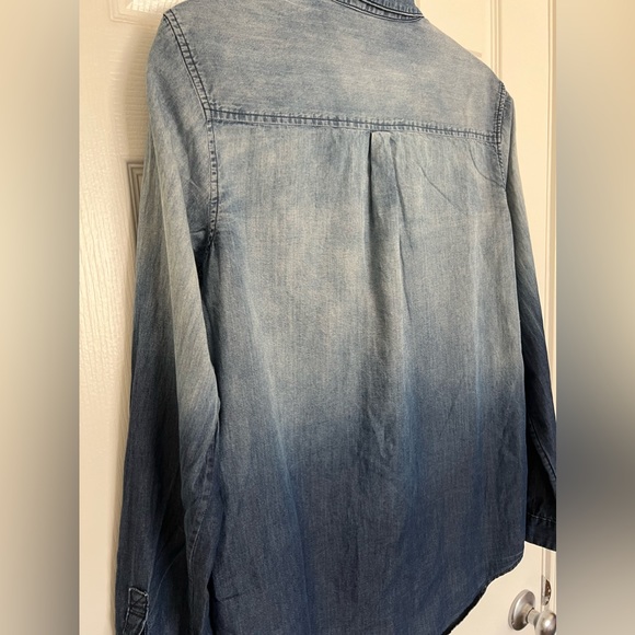 Calvin Klein Jeans Ombré Chambray Denim Shirt - Picture 6 of 7